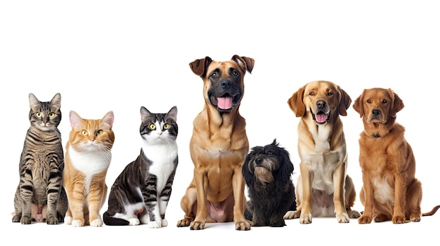 Chat et chien couchés ensemble