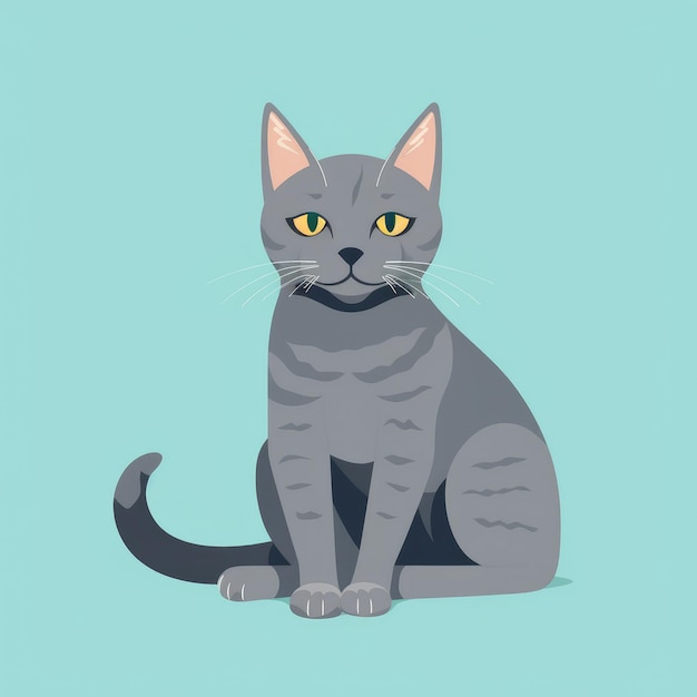 chat clipart style cartoon plat