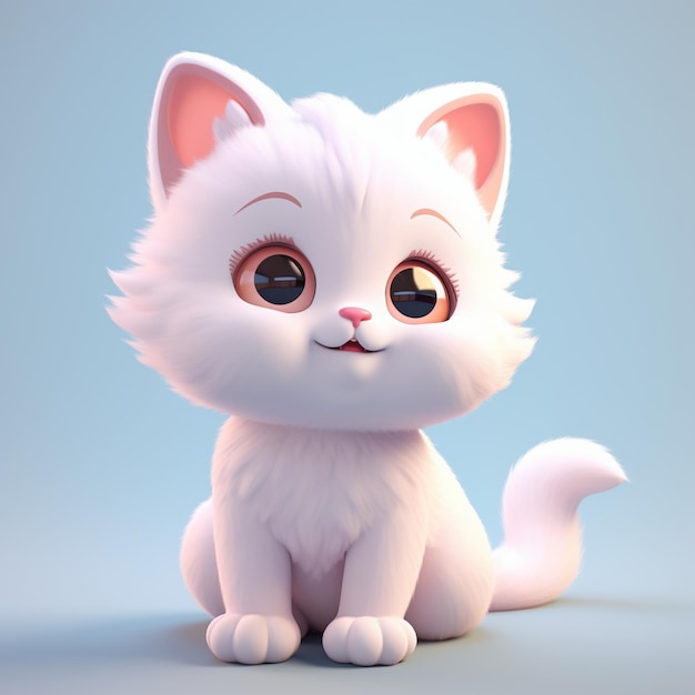 Le chat de dessin animé 3D