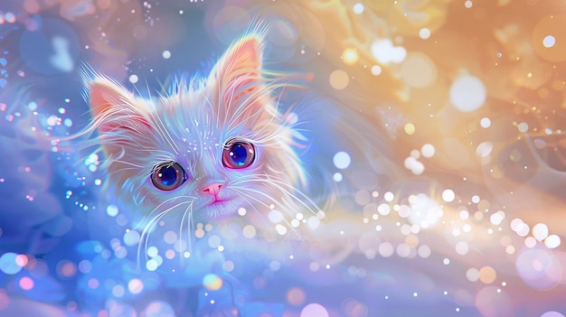 un chat de dessin animé pour les enfants