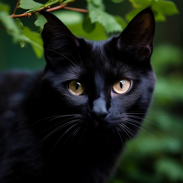 Chat domestique mignon regardant la caméra générative ai 120