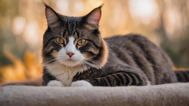 Le chat est en train de mentir.