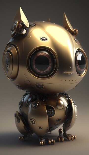 Chat GPT mignon personnage de mascotte de robot