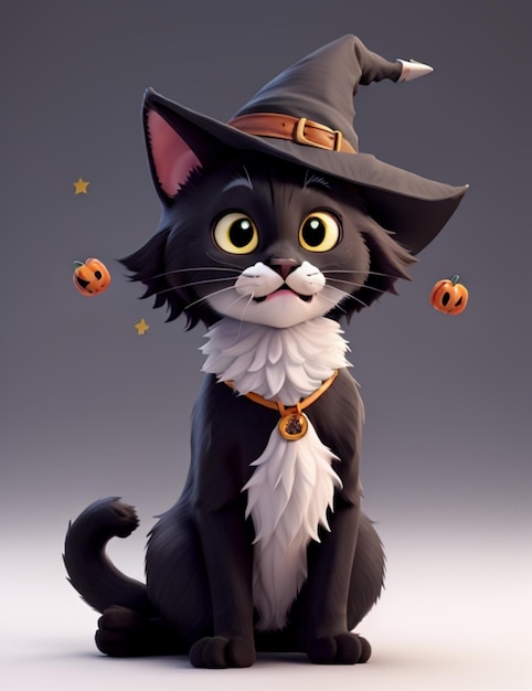 chat d'Halloween