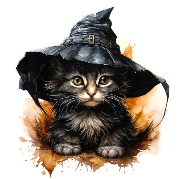 Le chat d'Halloween