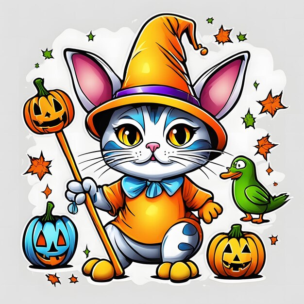 Le chat d'Halloween