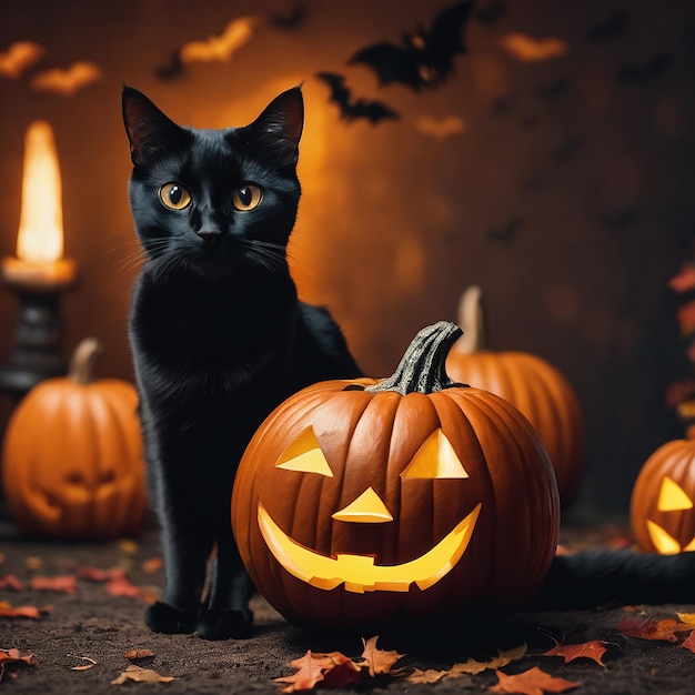 Chat noir halloween