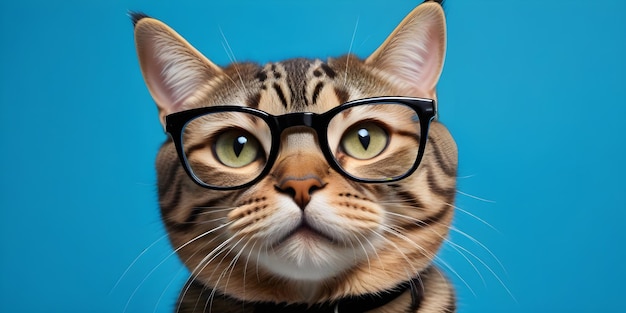 un chat portant des lunettes qui dit la citation du nom du chat