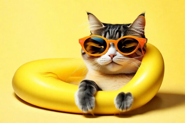 un chat portant des lunettes qui dit " lunettes de protection "