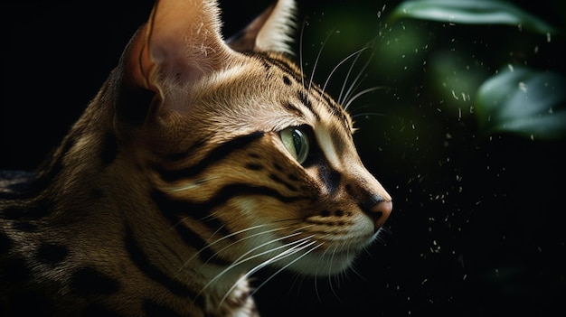 Un chat regardant par la fenêtre