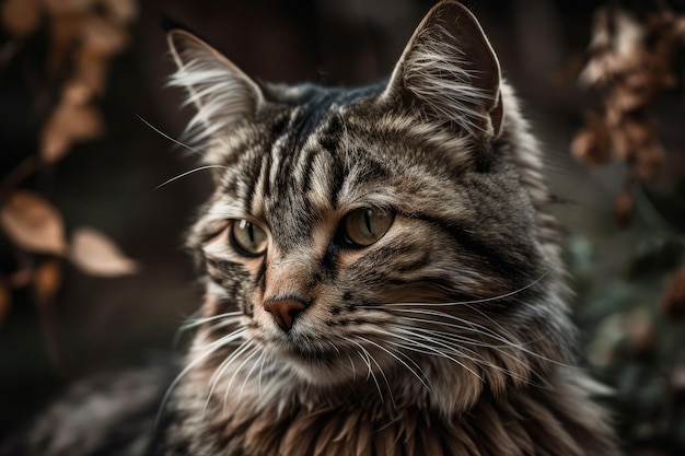 Chat seul gros plan IA générative