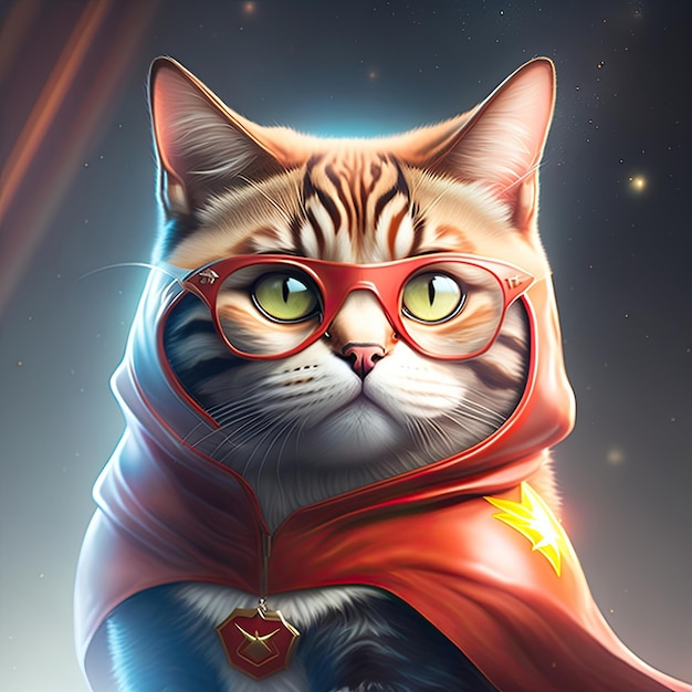 Le chat super-héros