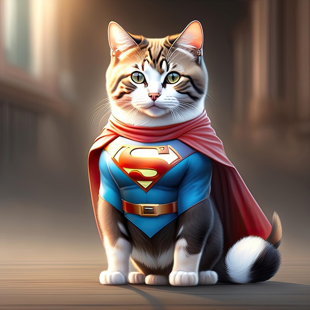 Le chat super-héros