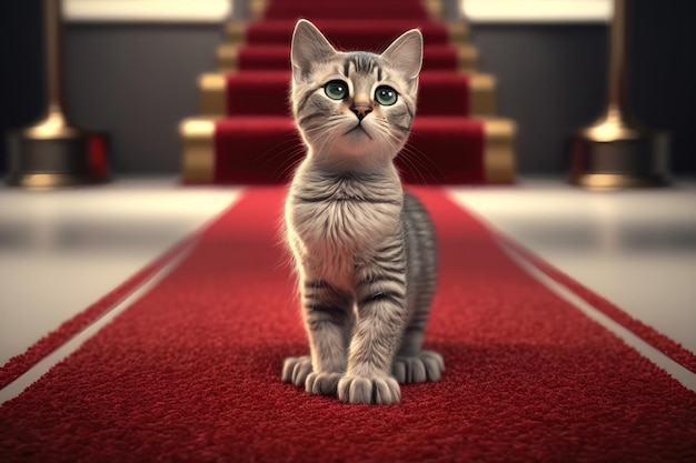 Un chat sur le tapis rouge remporte un oscar Génération AI