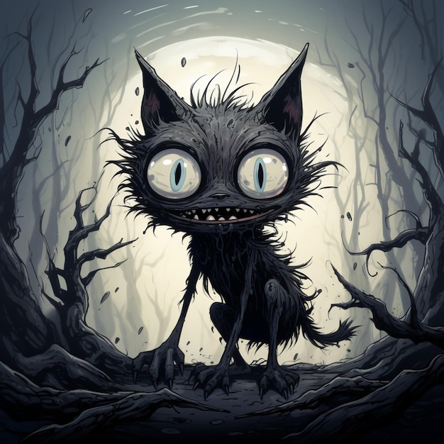 Le chat Wendigo est un dessin animé 5.