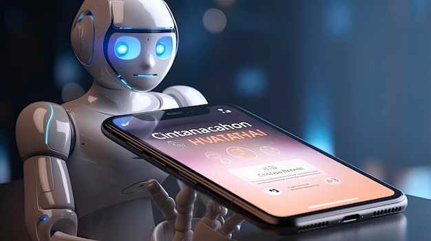 Chatbot d'intelligence artificielle pour le service client en ligne et l'assistant virtuel