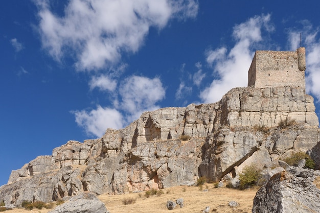 Château Atienza, province de Guadalajara, Castille-La Manche, Espagne.