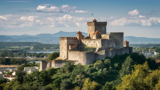 Photo le château de cardona par une journée ensoleillée