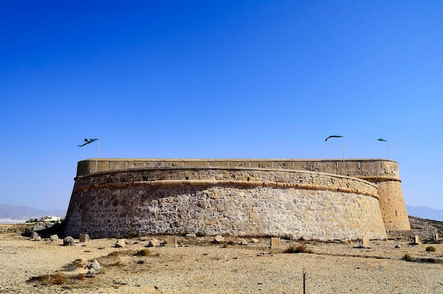 Château côtier ou castillo de guardias viejas almeria