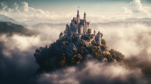 Château dans les nuages par personne