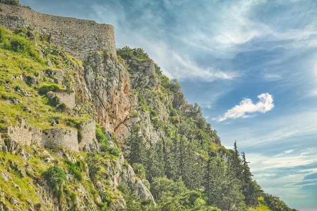 Château dans la ville de Nauplie en Grèce