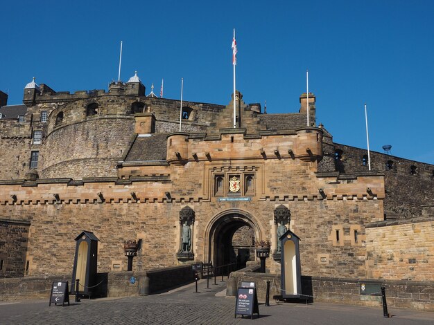 Château d'Edimbourg en Ecosse