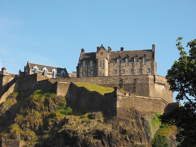 Photo château d'edimbourg en ecosse