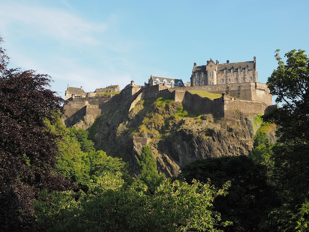 Photo château d'edimbourg en ecosse