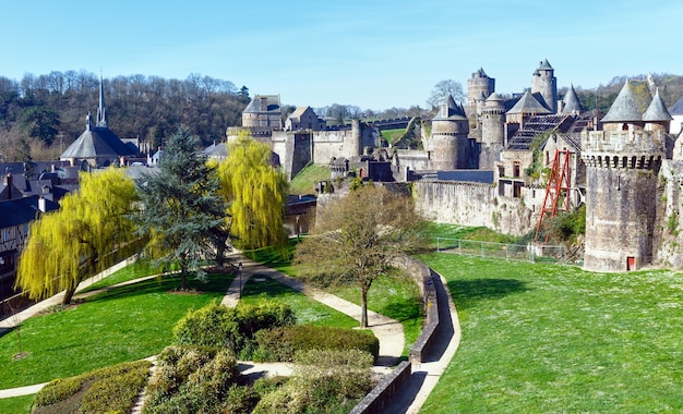 Le Château de Fougères (France) Spring View