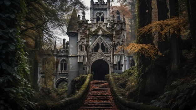 Château gothique abandonné