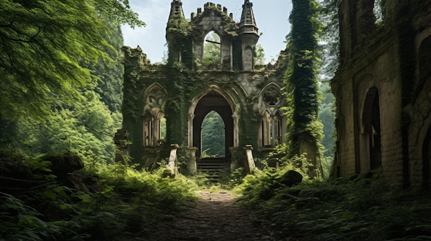 Château gothique abandonné