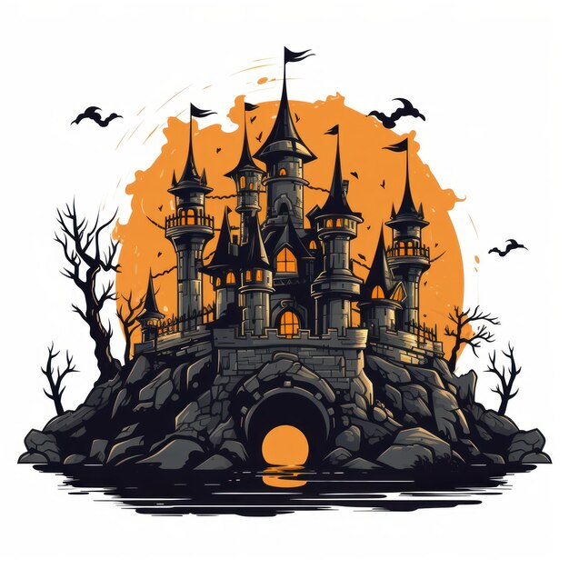 Le château hanté d'Halloween