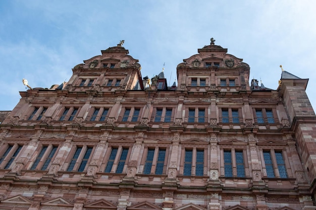 Château de Heidelberg Friedrich Friedrichsbau bâtiment palais Baden-Württemberg Allemagne En vue