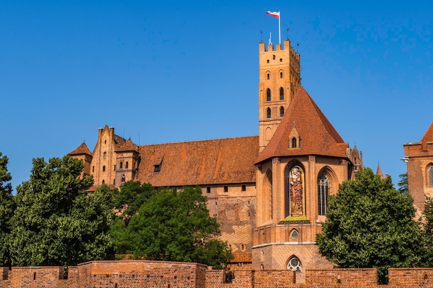 Château de Malbork, châteaux médiévaux impressionnants et complexe gothique bien fortifié.