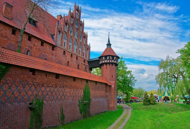 Château de Malbork également appelé Marienburg, Ordre Teutonique, de la province de Poméranie, Pologne.