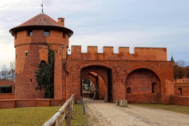 Château de Malbork en Pologne porte d'entrée