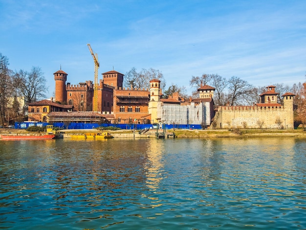 Château médiéval HDR à Turin