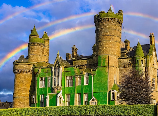 Château médiéval de la vieille ville de carcassonne ecosse uk