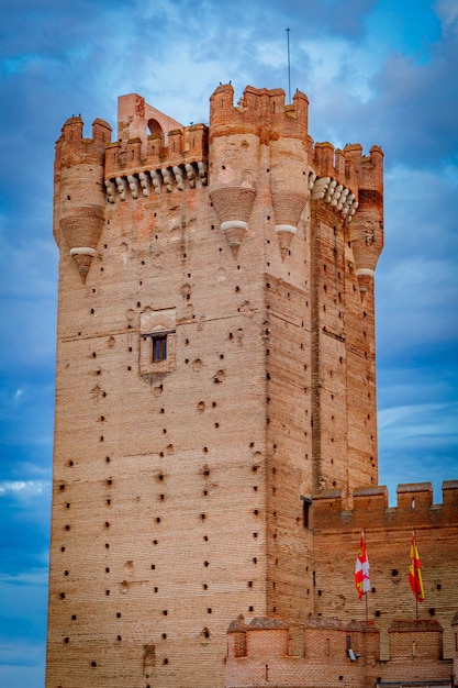 Photo château de la mota, medina del campo, valladolid, espagne