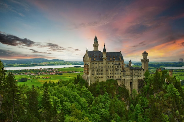 Le château de Neuschwanstein en Allemagne