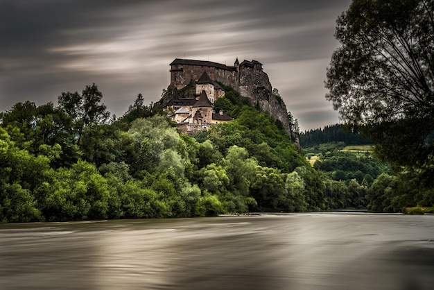 Château d'Orava en Slovaquie après la tempête