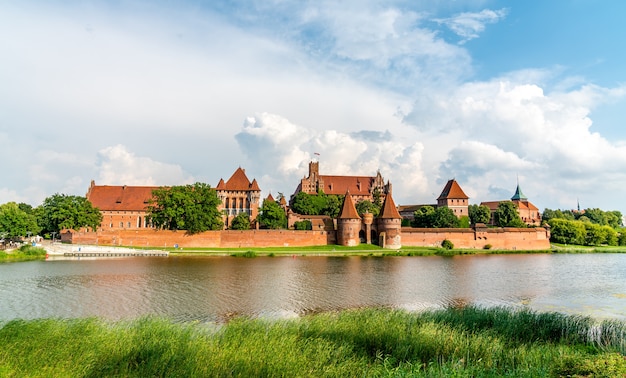 Le Château de l'Ordre Teutonique à Malbork, en Poméranie, Pologne