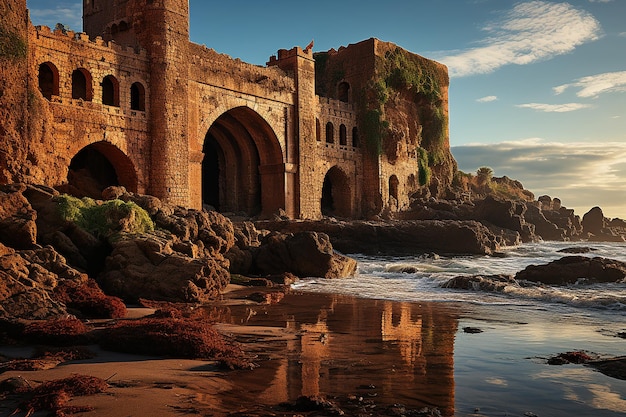 Photo château de rabat, ancienne kasbah des oudayas au maroc