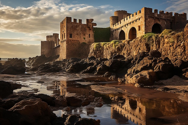 Photo château de rabat, ancienne kasbah des oudayas au maroc