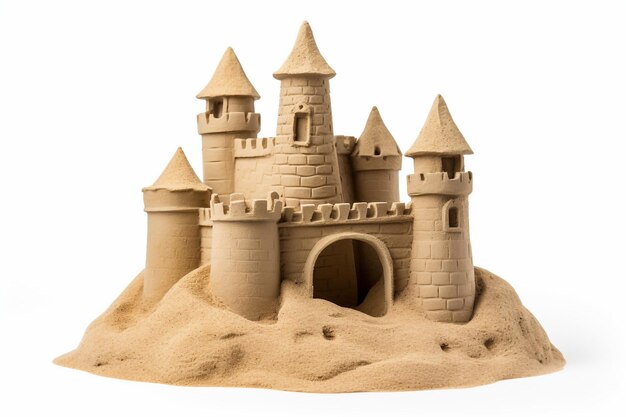 Le château de sable d'élégance océanique