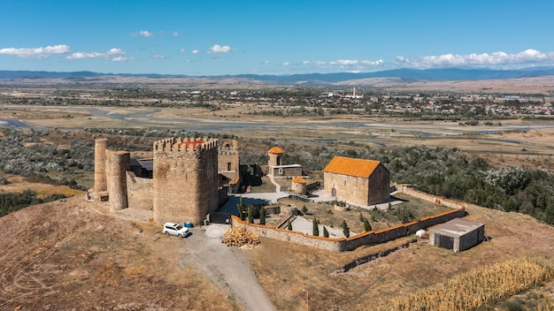 Photo le château de samtsevrisi en géorgie