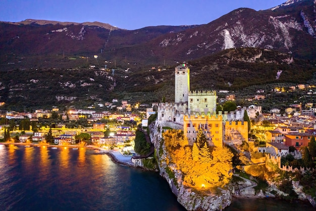 Château Scaliger à Malcesine sur le lac de Garde Italie