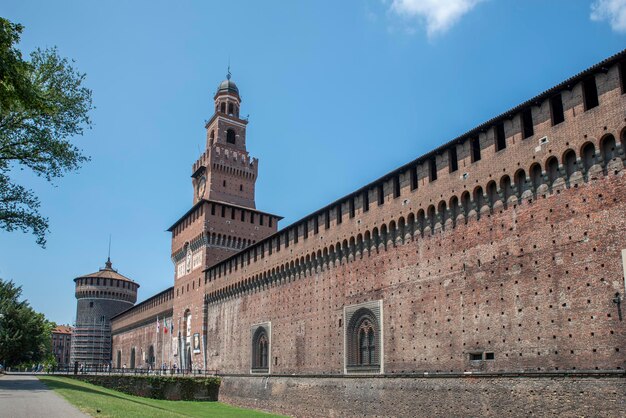 Le Château des Sforza Castello Sforzesco à Milan Italie