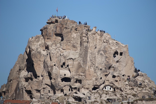 Château d'Uchisar en Cappadoce Nevsehir Turquie