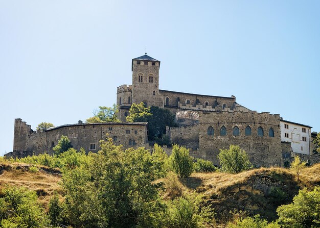 Château de Valère sur la colline de Sion, Canton du Valais, Suisse.